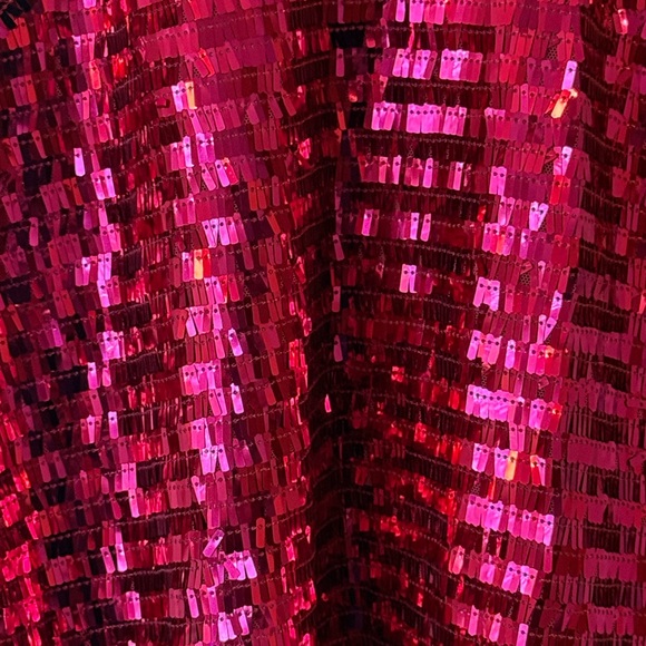 Free People Hot Pink Sequin Top - Picture 4 of 6